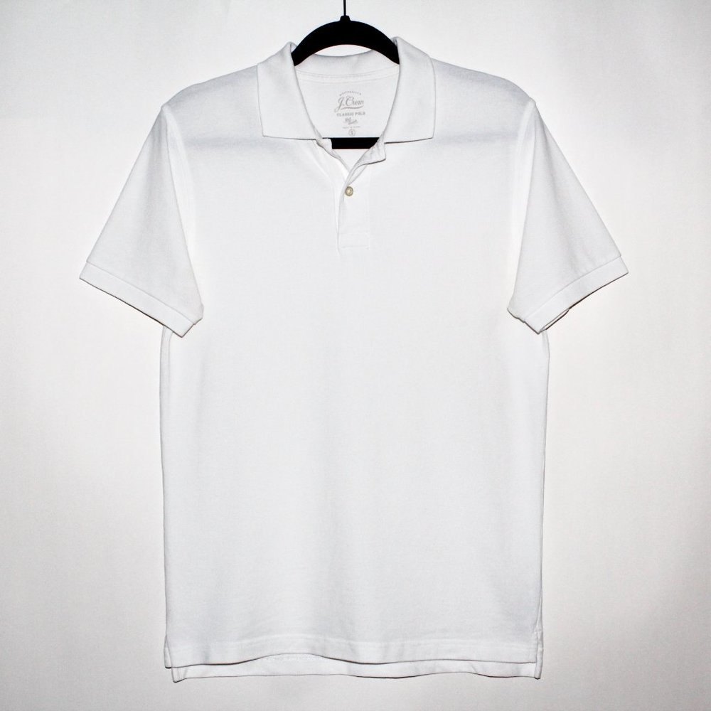 J. Crew White Classic Polo
